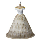 Elegant Christine Daae Phantom of the Opera Fireworks Print Gown by Halloweez - Halloweez
